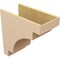 Ekena Millwork 11"W x 22"D x 22"H Classic Mediterranean Rough Cedar Woodgrain TimberThane Corbel, Primed Tan CORUR11X22X22MEDRCPR - alternate 4